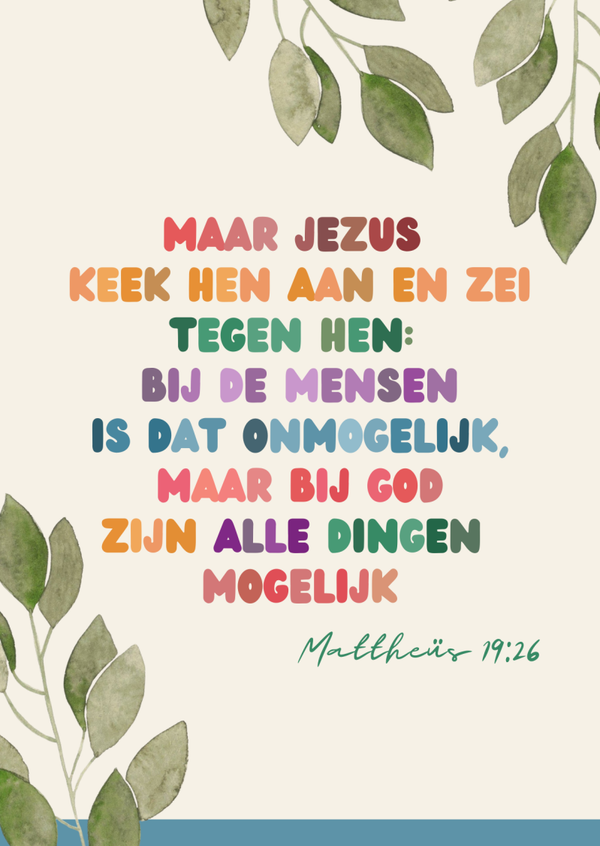 Alle dingen mogelijk - kaart