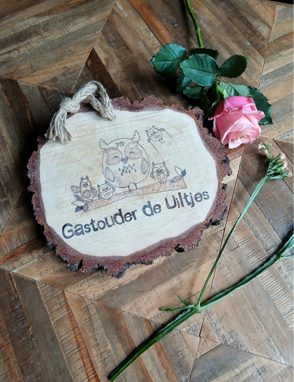 Houten Schijf - Gepersonaliseerd
