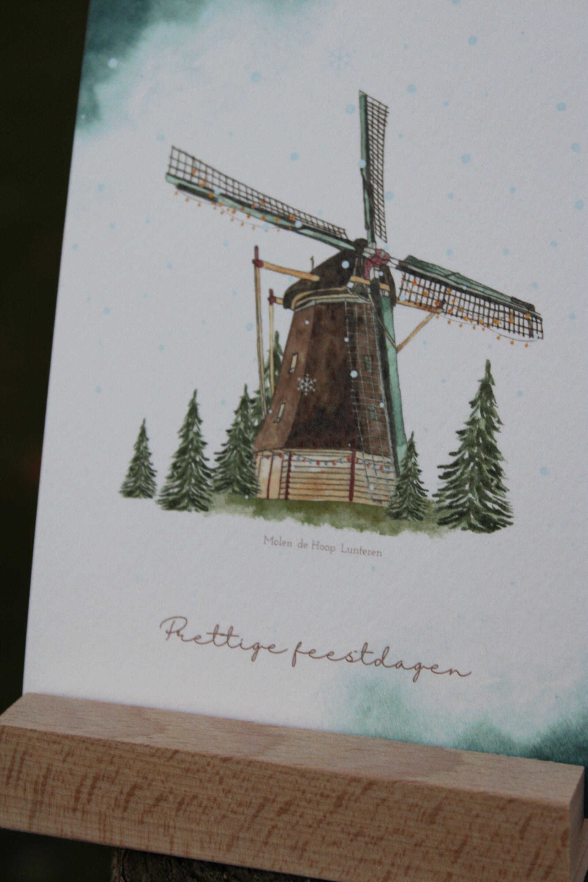 Lunteren Kerstkaart Molen 'de Hoop' 2025