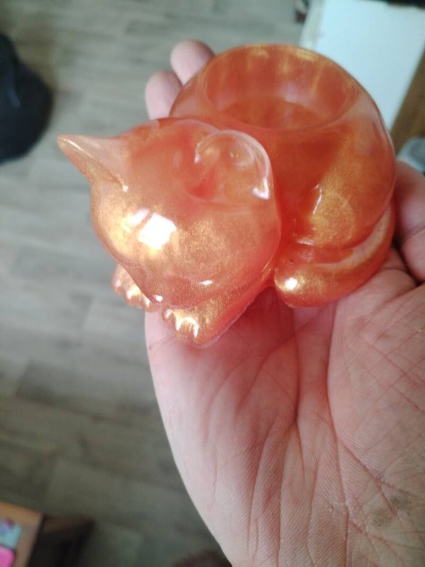 bougeoir chat