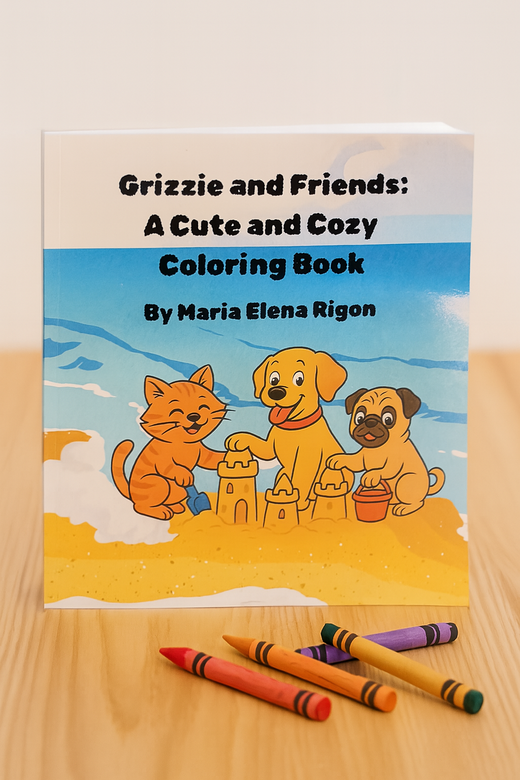 Grizzie and Friends: A cute and Cozy Coloring Book