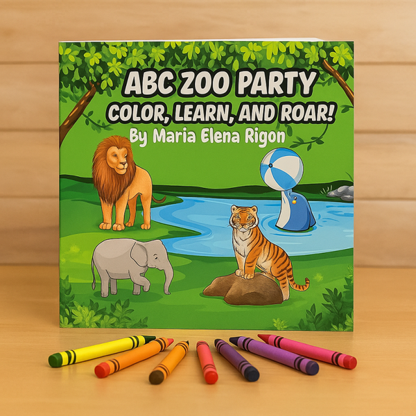 ABC Zoo Party Color, Learn, and Roar Coloring Book