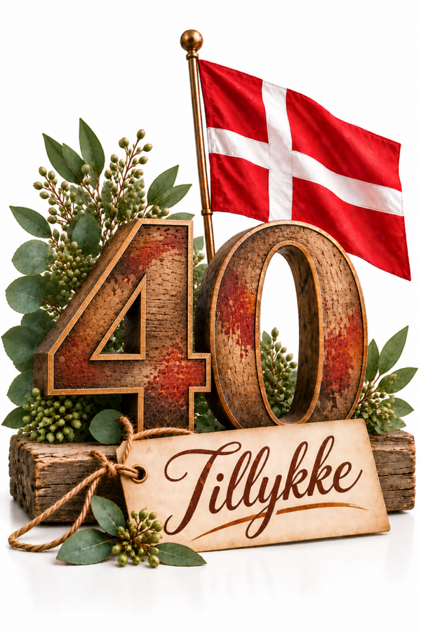 40, 50, 60 og 70 års fødselsdagskort