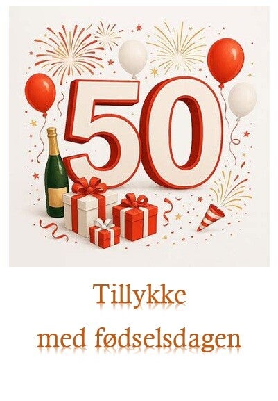 Tillykke 50 år kort