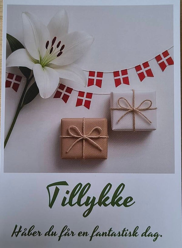 Tillykke kort