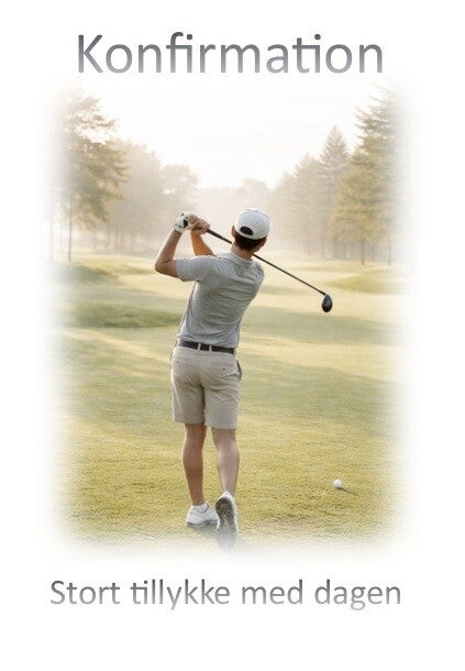 konfirmation kort /l golf