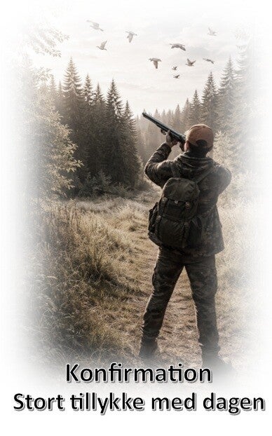 konfirmation kort / jæger