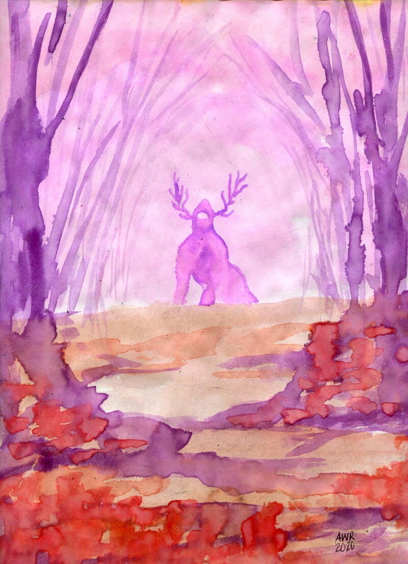 Forest Portal: Purple Creature