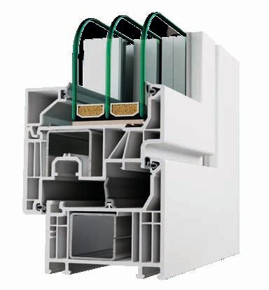Finestra PVC Deceuninck HENSWIN 5 camere 76 mm