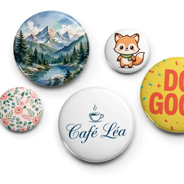 Badges personnalisés. ( Macaron)