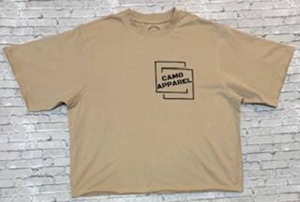 CAMO - Box Tee (waist length) Cream