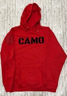 CAMO Hoodie - Red/black