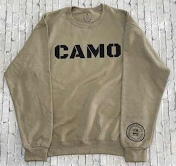 CAMO Sweater - Tan/black