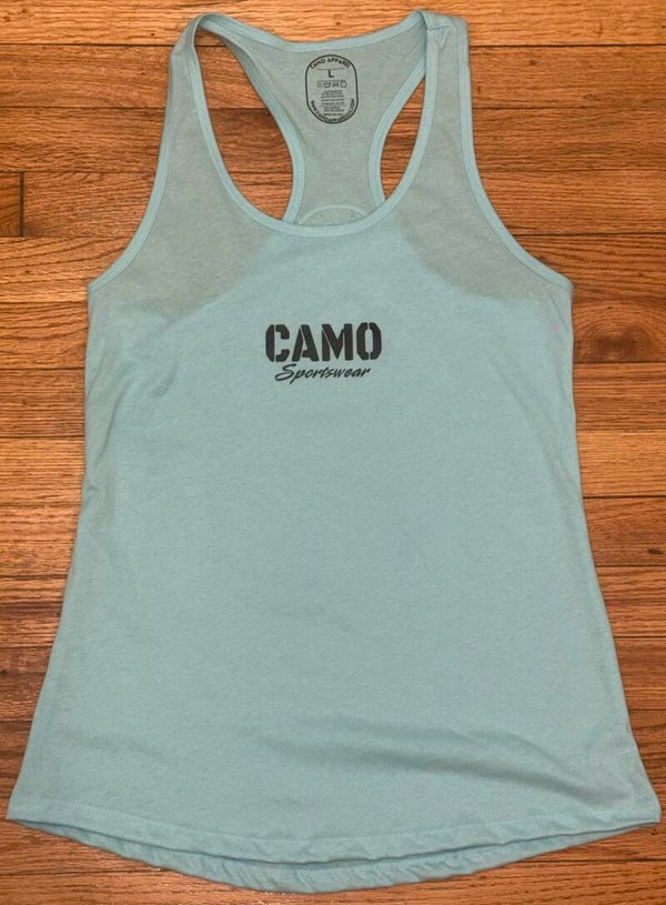 CAMO Racerback tank top - Ice Blue