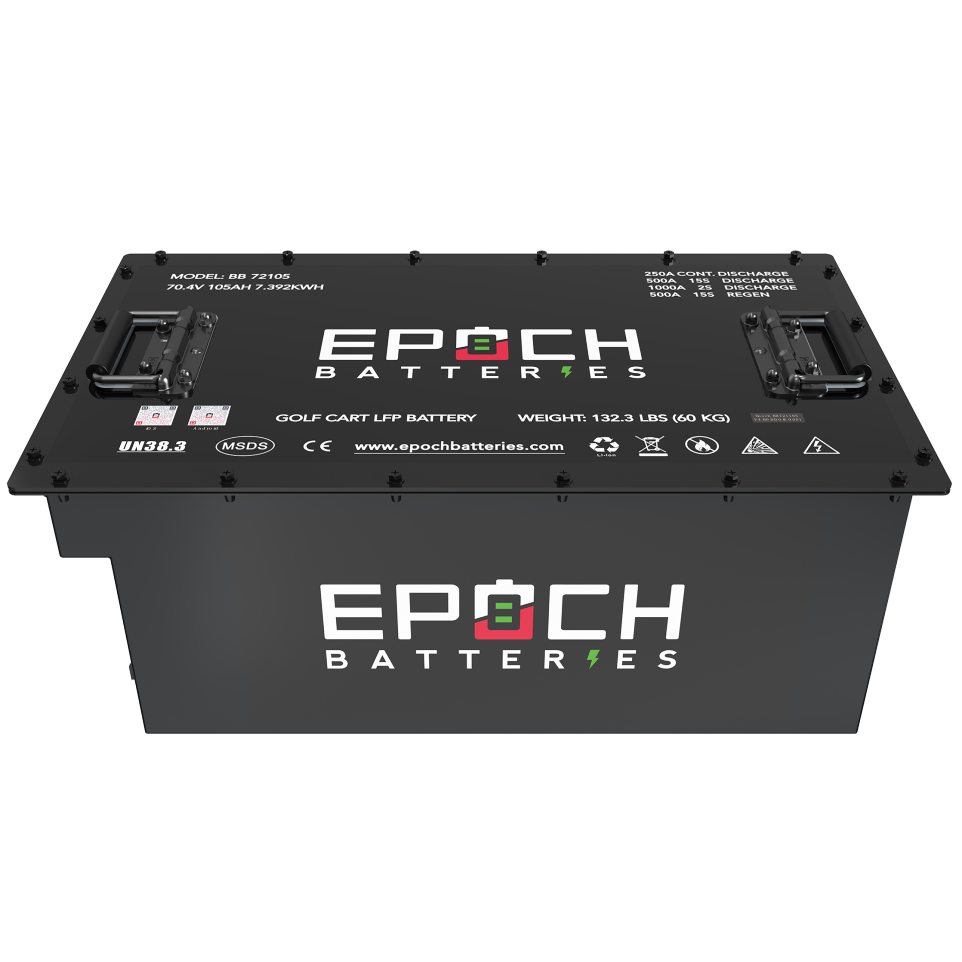 48V 105Ah - LiMax Series - Lithium (LiFePO4) Golf Cart Battery - Complete Kit