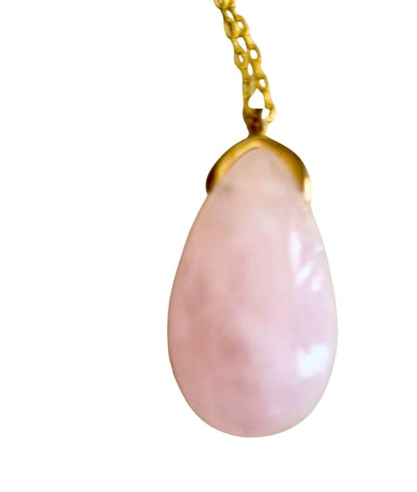 Pendentif Quartz Rose