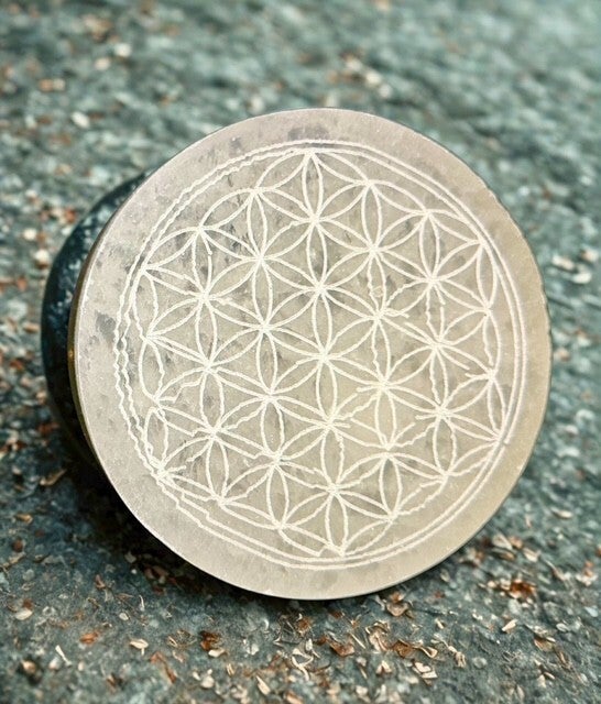 plaque sélénite 8 cm