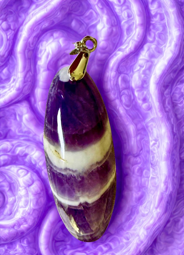 Pendentif Amethyste Chevron