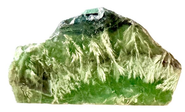 Brute en tranche Fluorite Plume