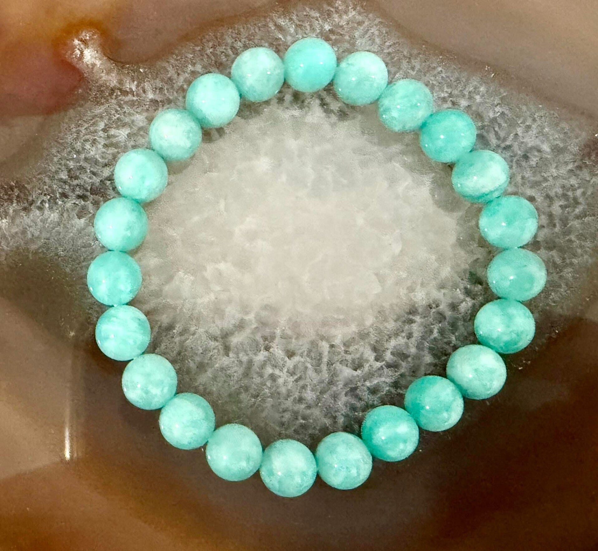 Bracelet amazonite 8 mm