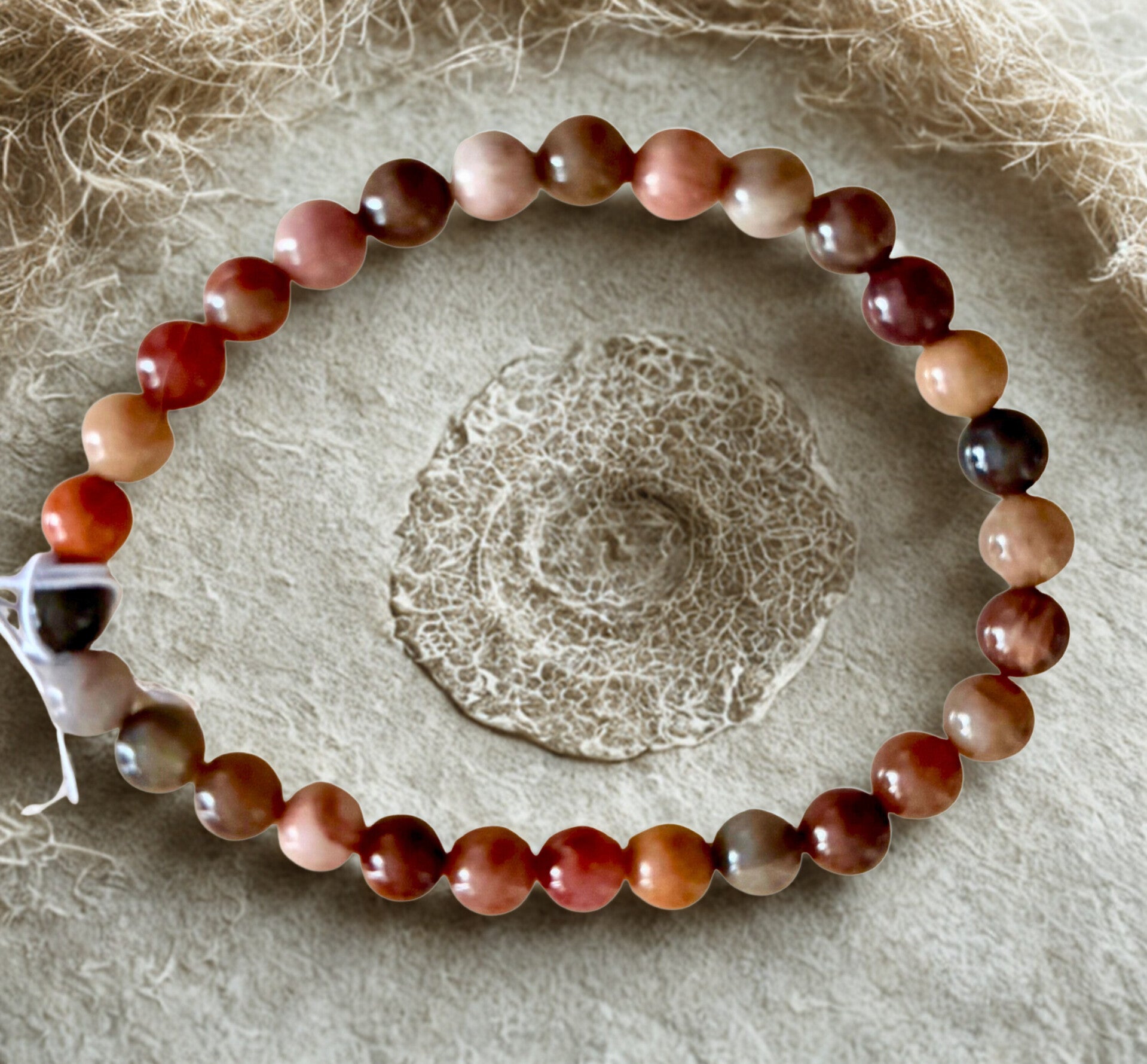 Bracelet Bois Fosilisé 6 mm