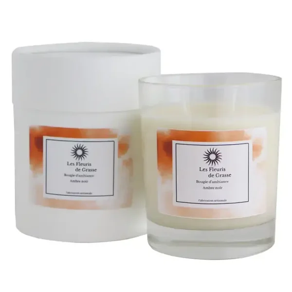 Bougie d'ambiance AMBRE NOIR