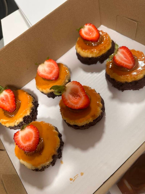 Mini choco flan