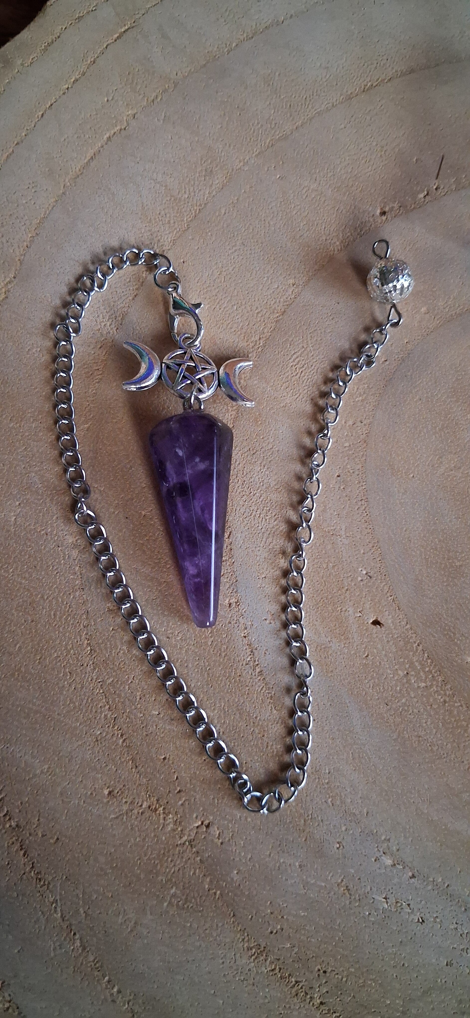 Pendel Triple Moon Amethist Look