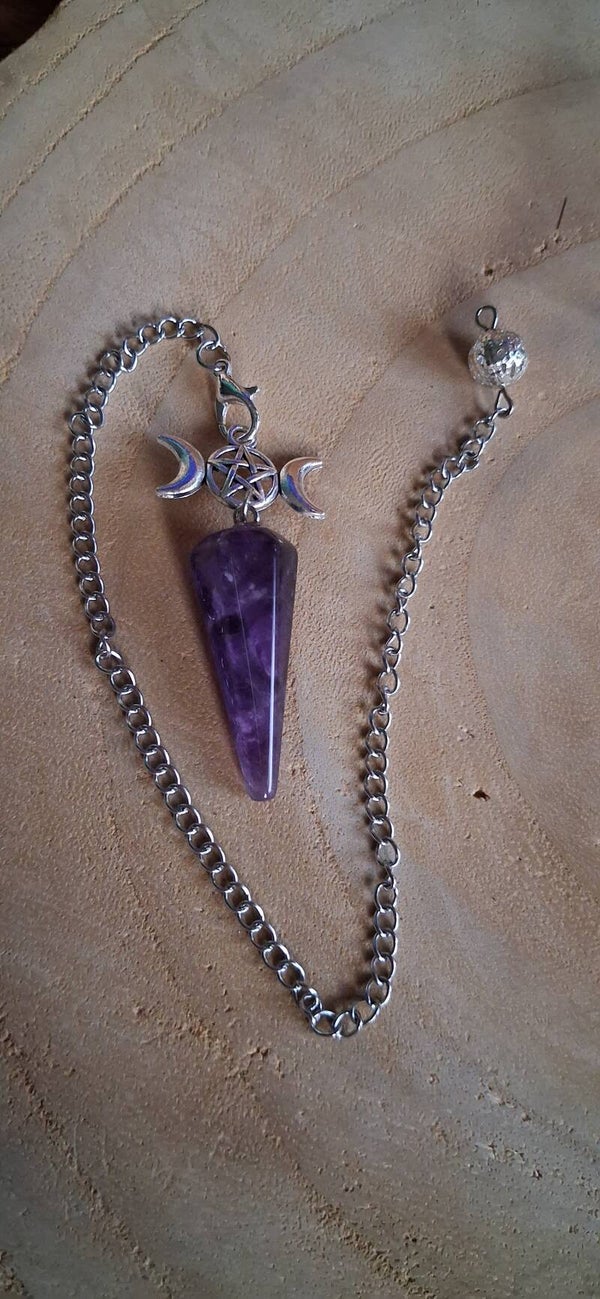 Pendel Triple Moon Amethist Look