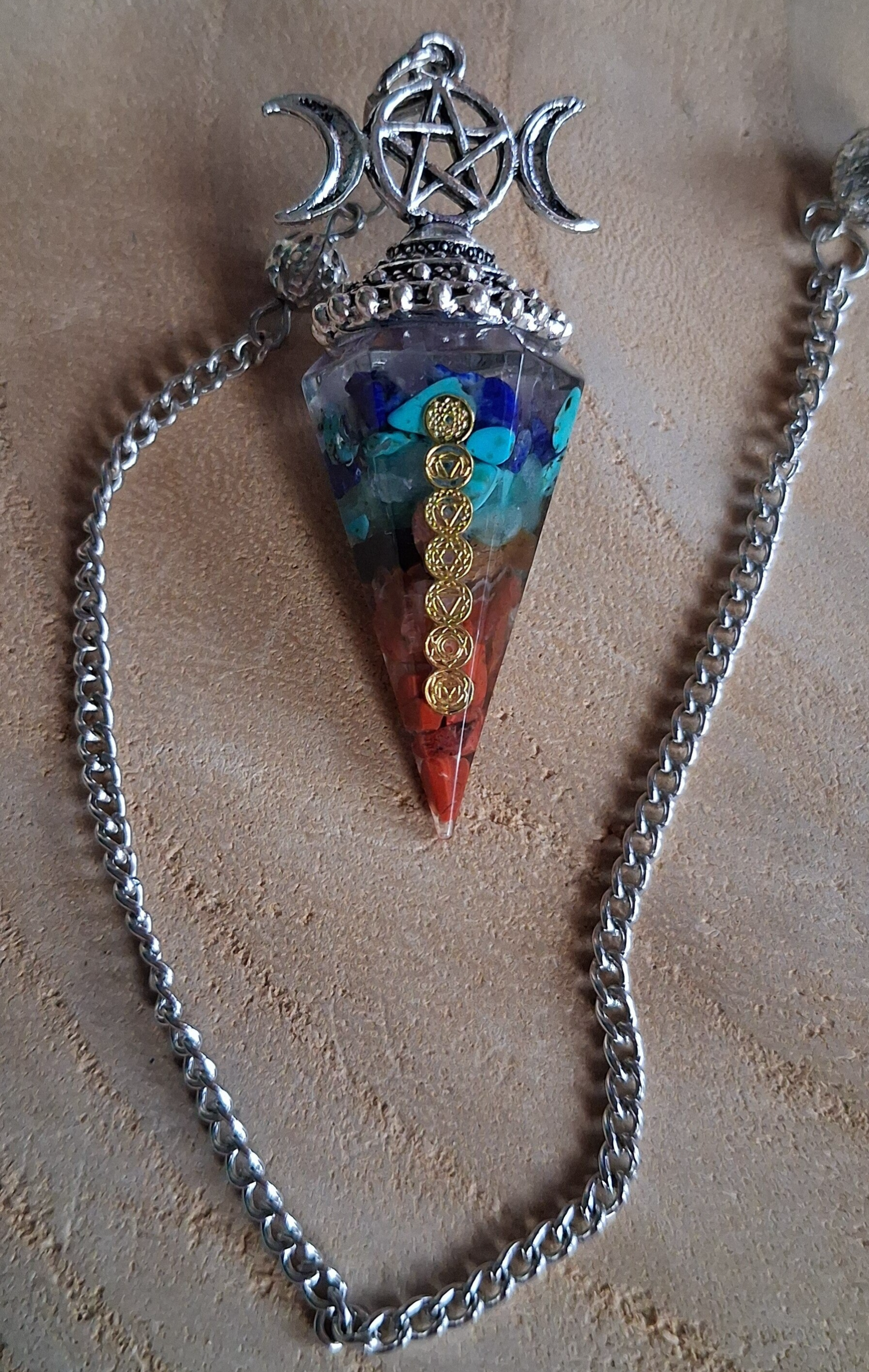 Pendel Orgonite Chakra: Triple Moon