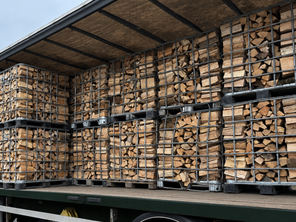 Hardhout Mix | 50-52 IBC-kratten | Gestapeld