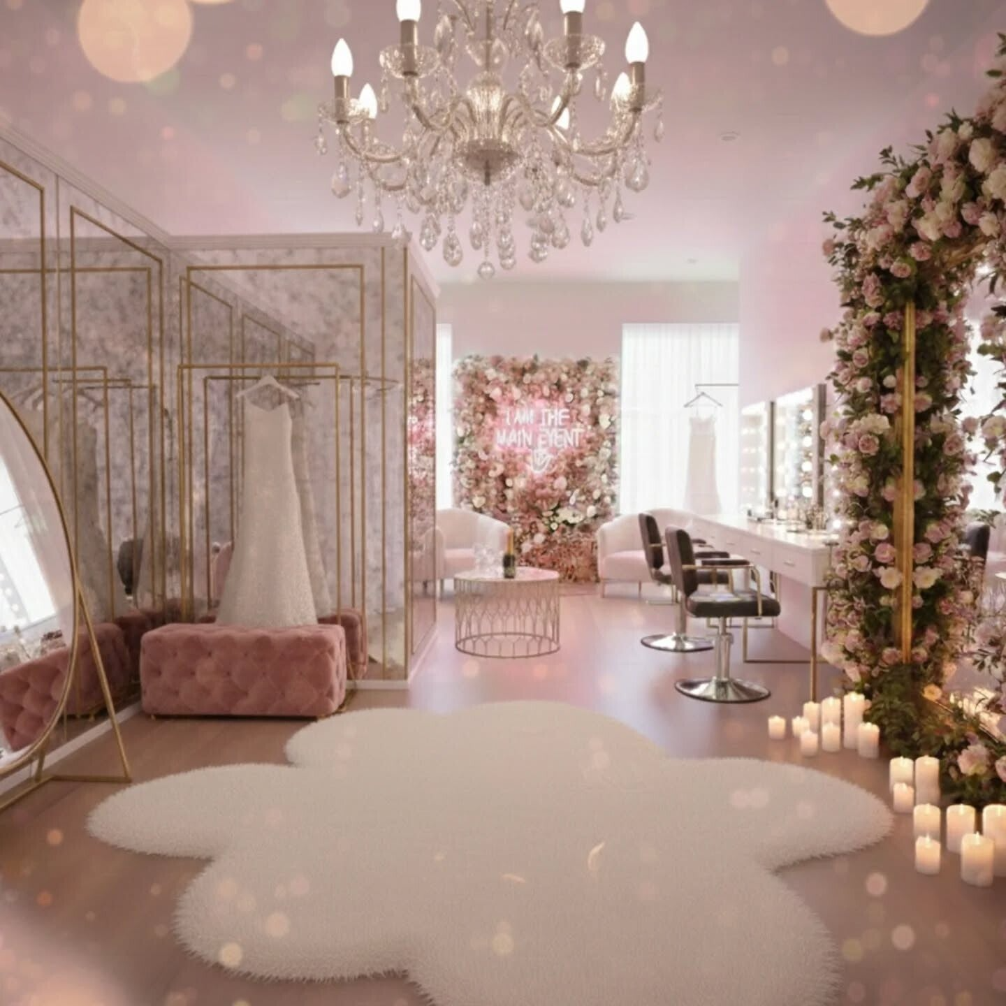 Sunshine suite getting ready room bridal suite wedding salon hire to get ready on morning of wedding