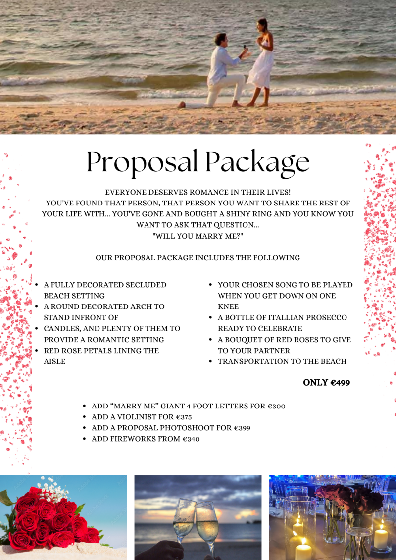 Wedding proposal Cyprus beach proposal marry me 