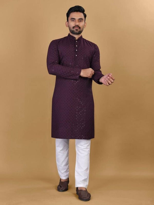Ensemble Kurta Cotton sequin