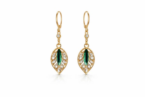 Boucles d'oreilles feuille