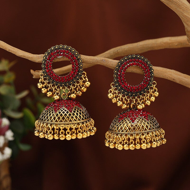 Jhumka Rouge Rubis