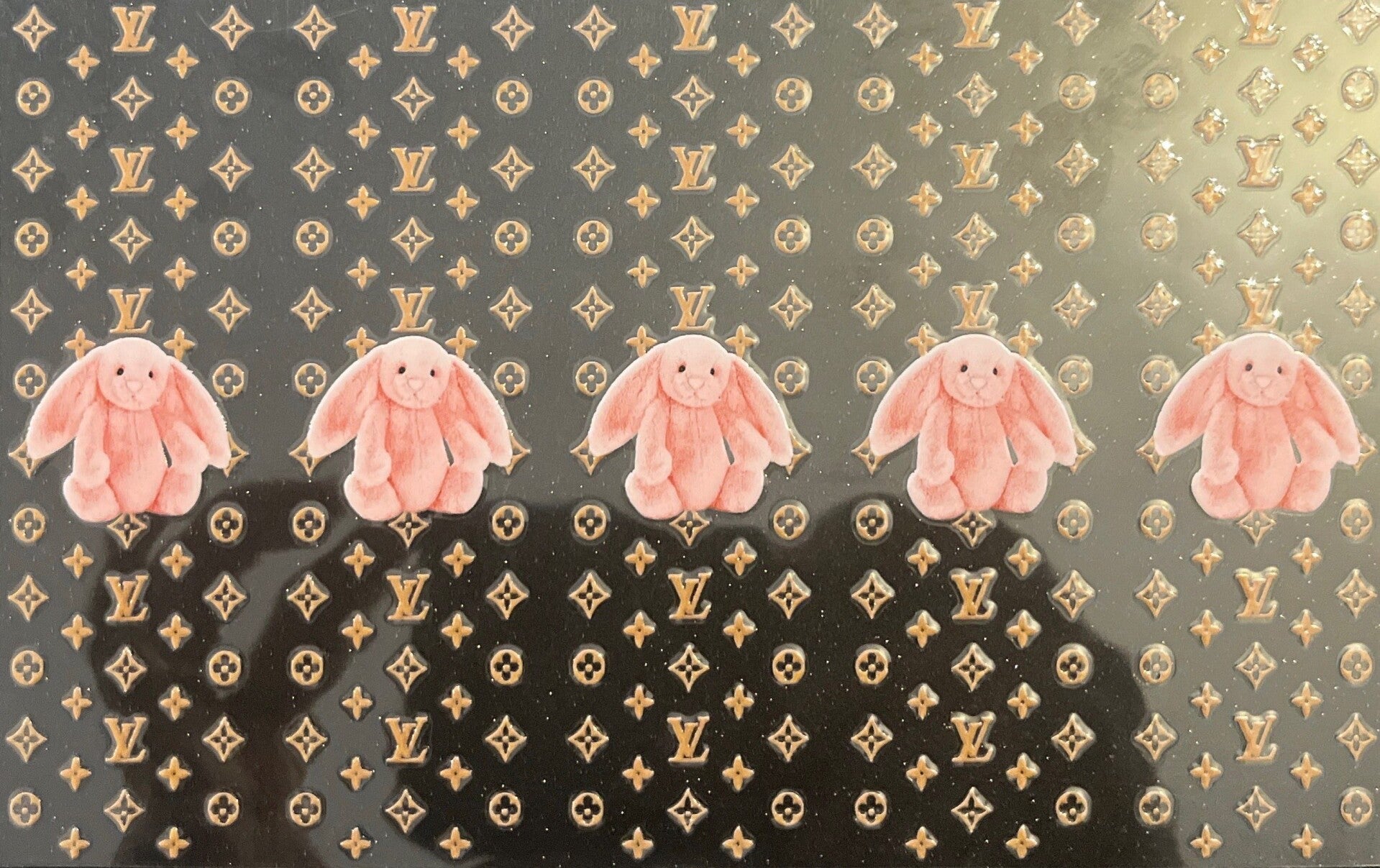 Peach bunny pen wrap