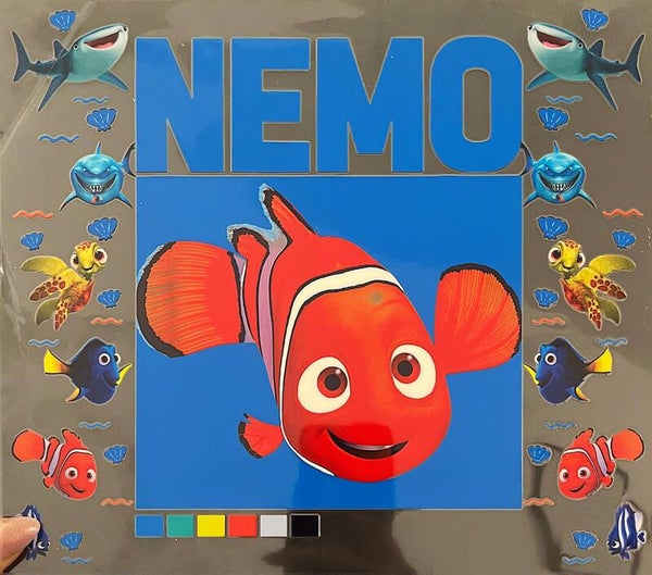Little clownfish with his friends