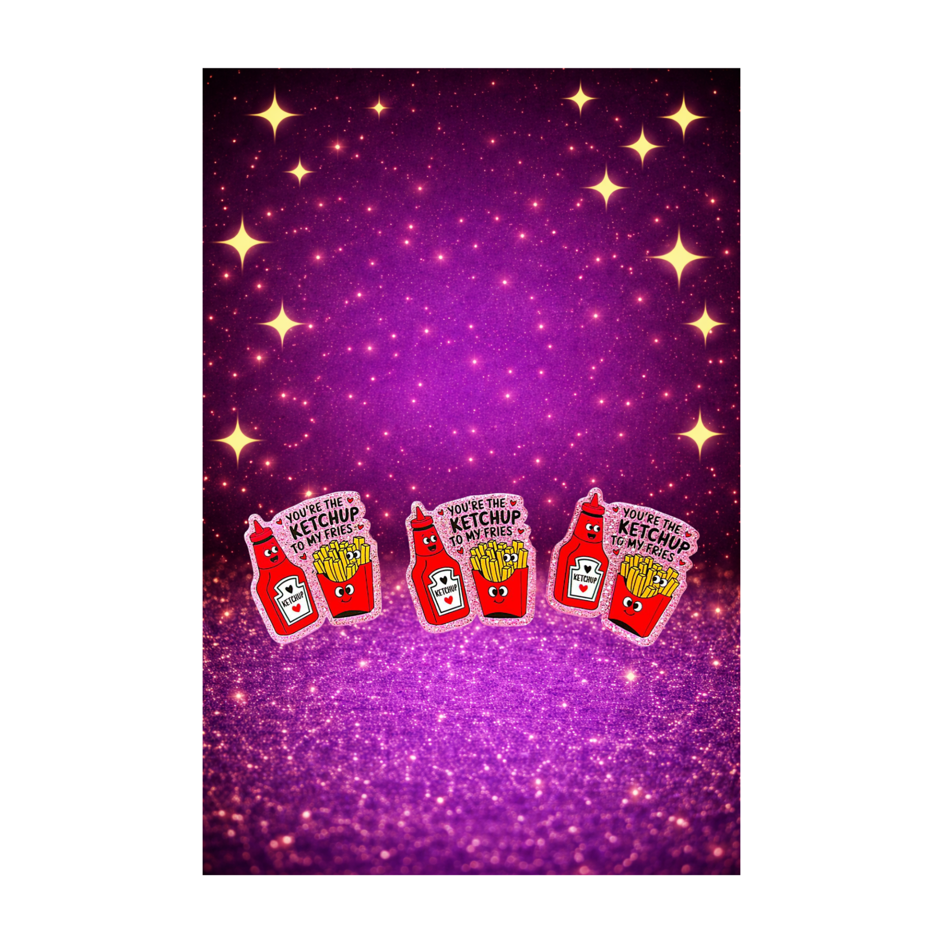 Ketchup and Fries flat acrylic