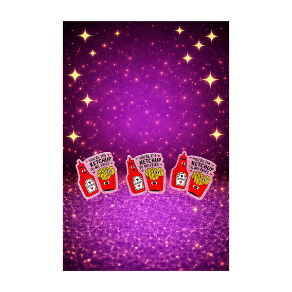 Ketchup and Fries flat acrylic
