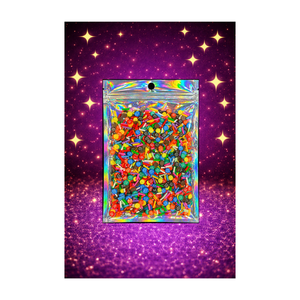Chocolate with sprinkles  Polymer Clay Slices – 10g