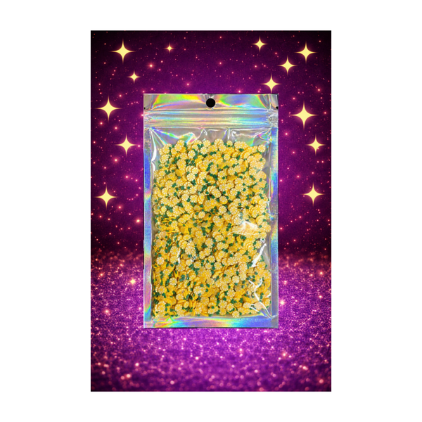 Yellow flowers Polymer Clay Slices – 10g