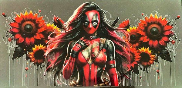 Mrs Action woman 16oz cup wrap