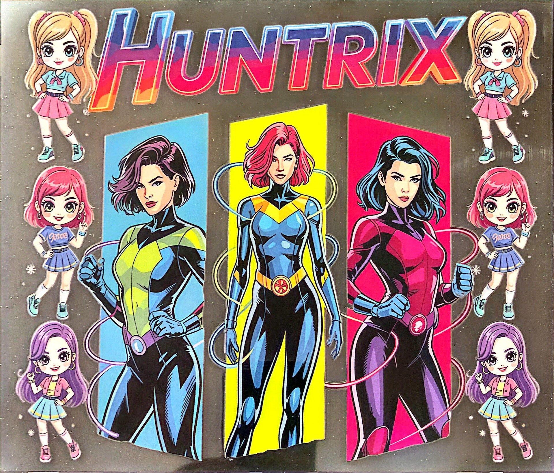 K-pop superhero inspired 20oz cup wrap