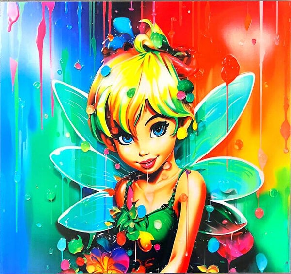 Green Pixie girl 20oz cup wrap