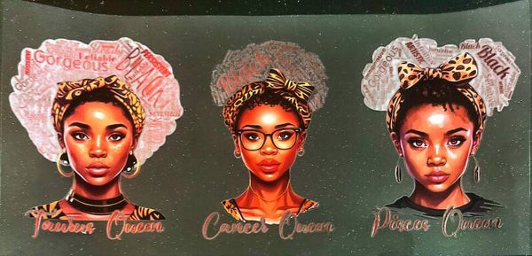 Trio black girl cup wrap 16oz