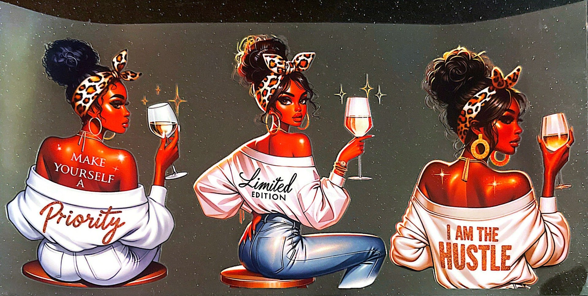 Limited edition black girl 16oz wrap