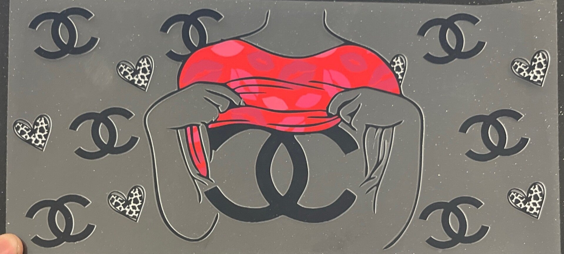 Luxury Fashion Logo Pattern Style Fan Inspired 16oz Cup Wrap