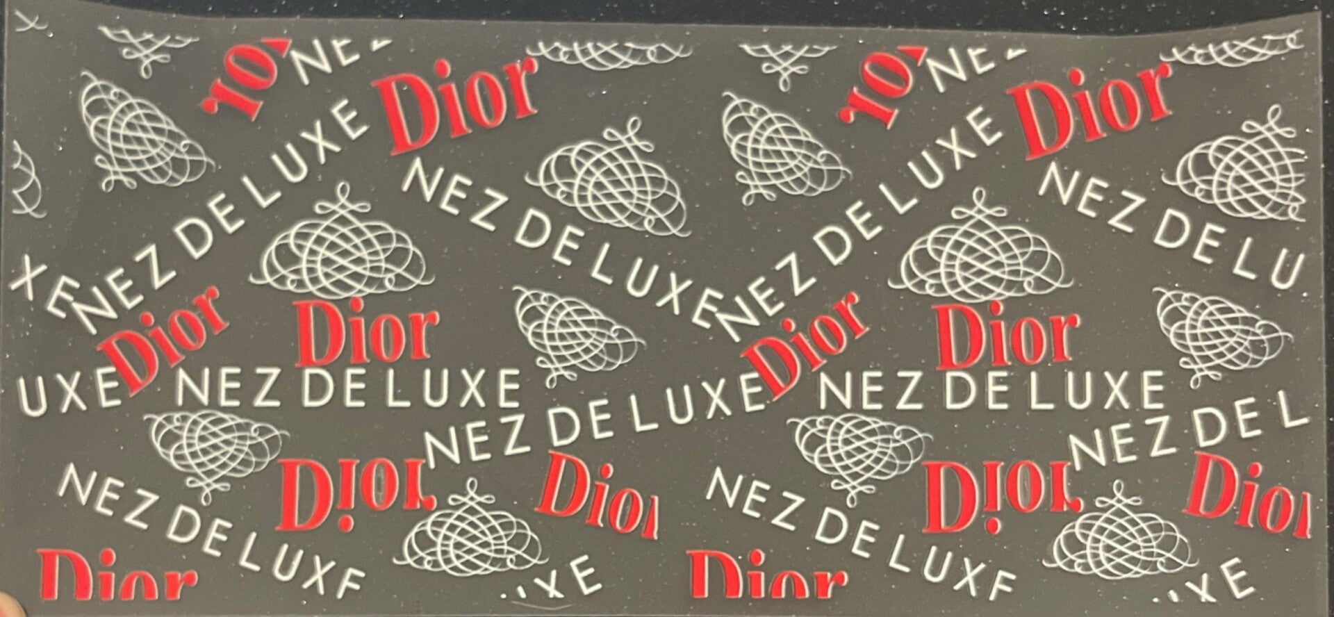 Luxury Designer Style Pattern Fan Inspired 16 oz Cup Wrap