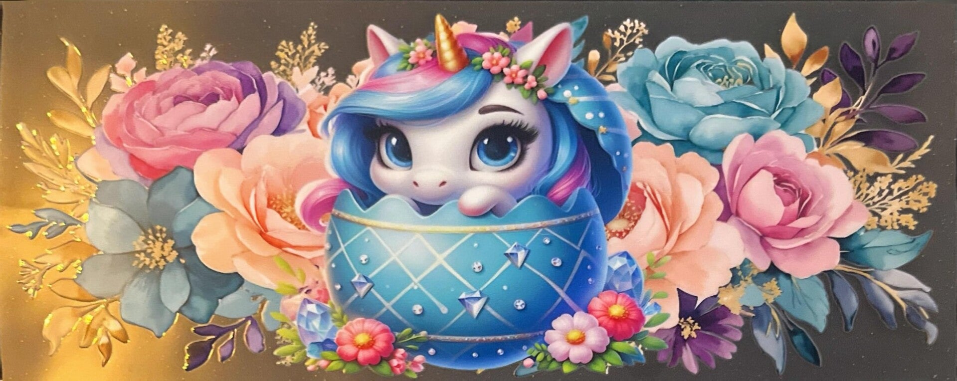 Unicorn 16oz cup wrap